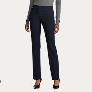 Lauren Ralph Lauren navy tapered leg trouser pants